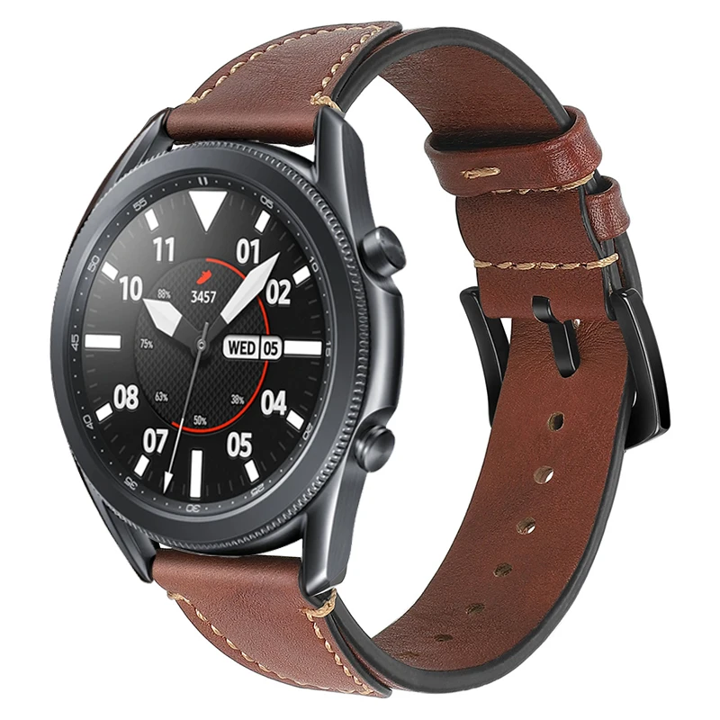 22mm Genuine Leather Strap for Samsung Galaxy Watch 3 45mm Smart Watch Accessories Bracelet for Galaxy Watch 46mm Wristband Belt
22mm Genuine Leather Strap for Samsung Galaxy Watch 3 45mm Smart Watch Accessories Bracelet for Galaxy Watch 46mm Wristband Belt