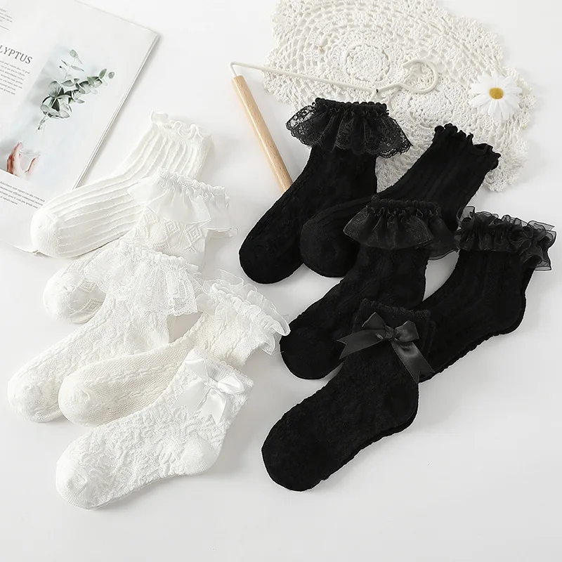 3-12T Thin Breathable Mesh Socks For Girls Combed Cotton Princess Lace Ruffle Bow Medium Tube Socks Kids Girl 
3-12T Thin Breathable Mesh Socks For Girls Combed Cotton Princess Lace Ruffle Bow Medium Tube Socks Kids Girl