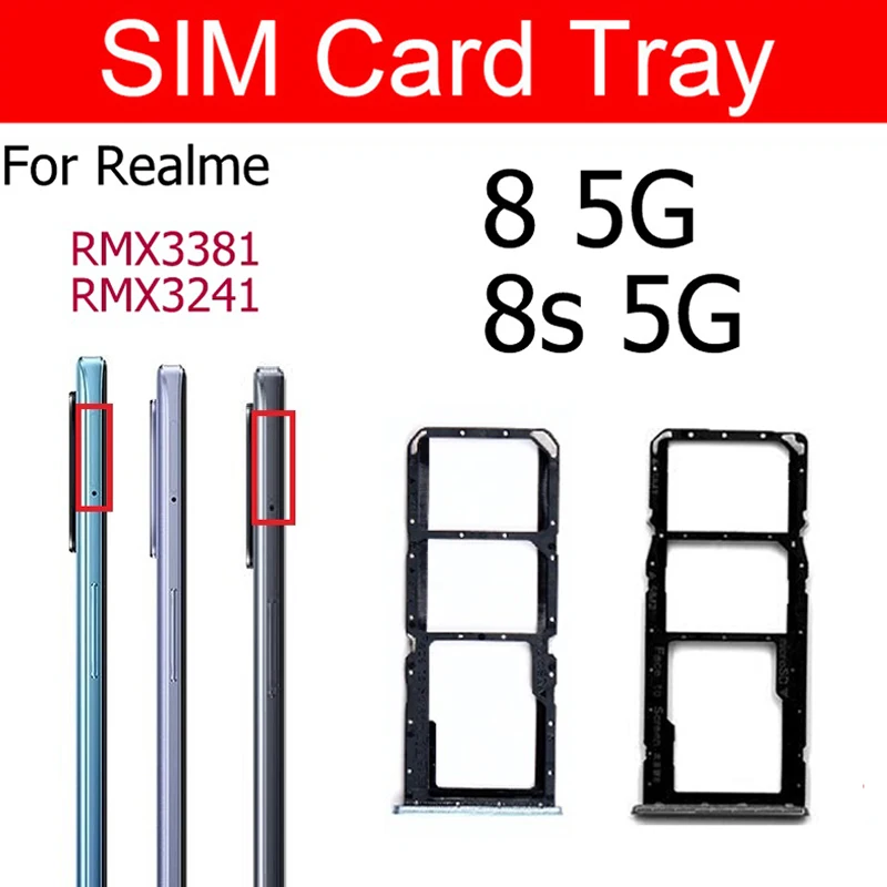 Лоток для SIM-карты OPPO Realme 7 7i X7 Pro 8 8S 8Pro | Мобильные телефоны и аксессуары