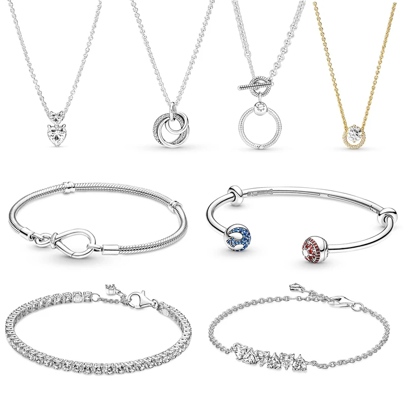 2022 New Hot Women's Jewelry For Original Pandora DIY Gem Necklace Ear studs Beads Love Charm 925 Sterling Silver Bracelet
2022 New Hot Women's Jewelry For Original Pandora DIY Gem Necklace Ear studs Beads Love Charm 925 Sterling Silver Bracelet