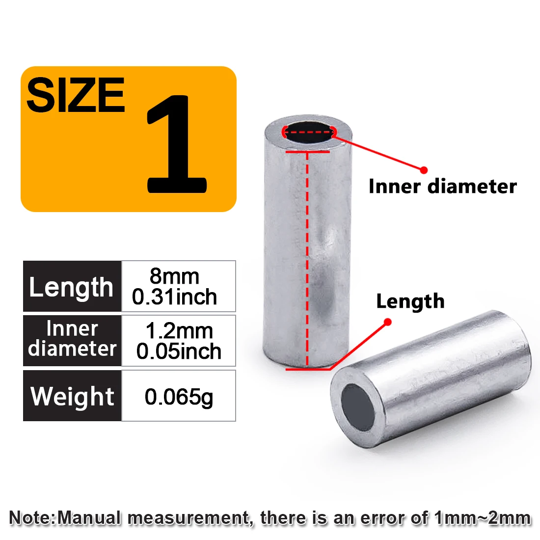 9KM Рыболовные обжимные рукава алюминиевые 50 шт
9KM Рыболовные обжимные рукава алюминиевые 50 шт