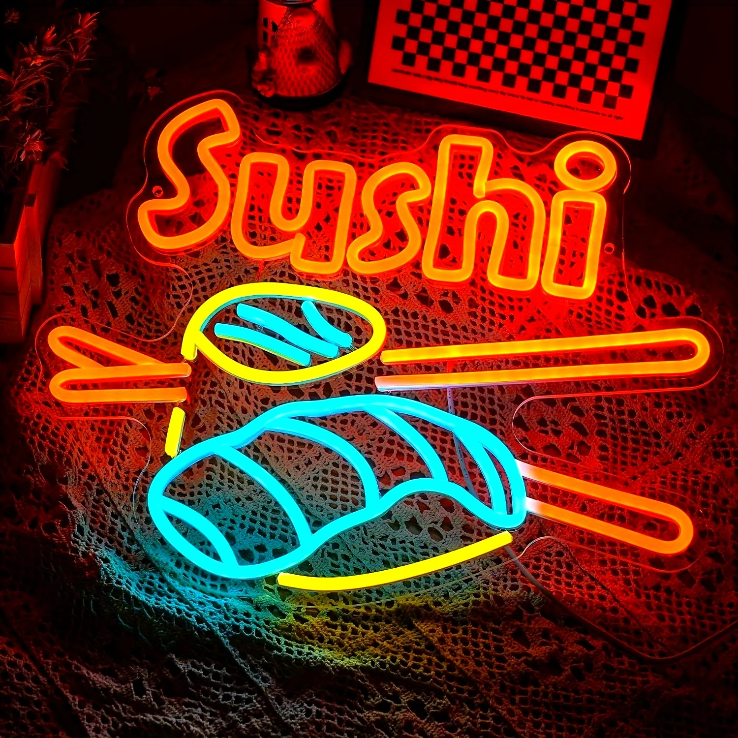 Неоновая вывеска для магазина суши
Неоновая вывеска для магазина суши