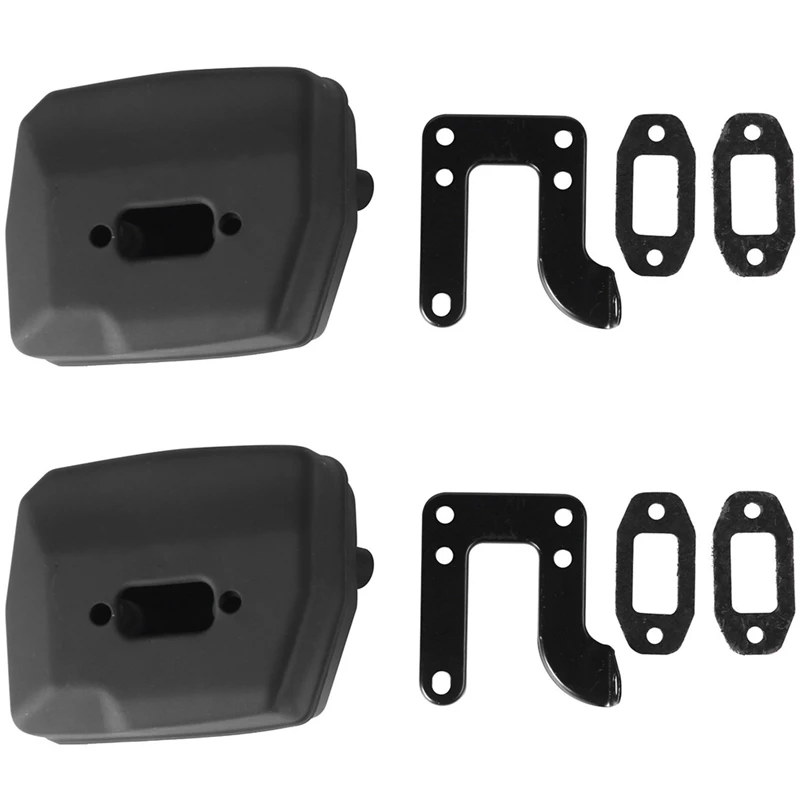 2X Chainsaw Exhaust Muffler With Support Gasket Plate For Husqvarna 61 66 162 266 268 272 Chainsaws 503476901 503406402 
2X Chainsaw Exhaust Muffler With Support Gasket Plate For Husqvarna 61 66 162 266 268 272 Chainsaws 503476901 503406402
