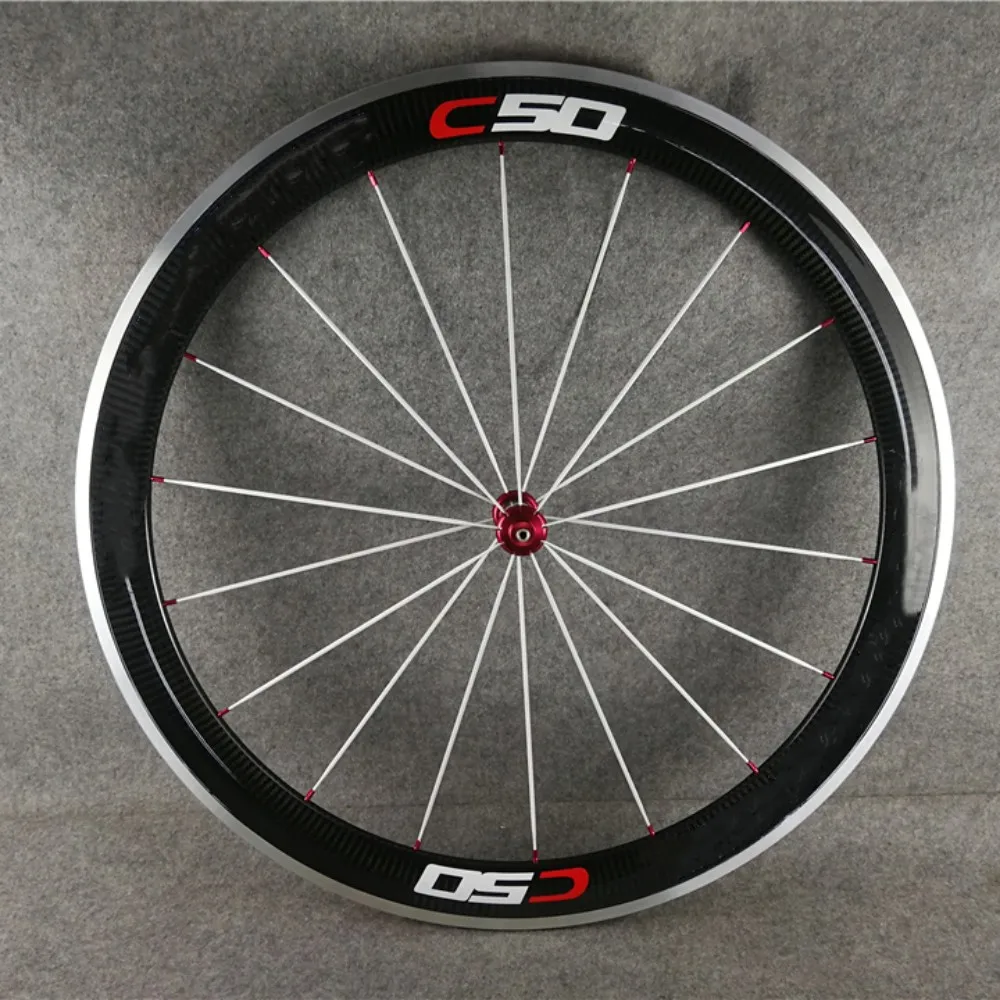 

700c Alloy Carbon Road Bike Wheels Rim Brake 3K/UD Glossy/Matte 23mm Clincher Wheelset Depth 38 50 60 88mm