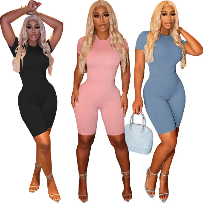 Short Sleeve Bodysuit And Shorts Two Piece Set For Women 2023 Summer Outfits Fashion Sports Suit Jogging Woman Short Sets
Short Sleeve Bodysuit And Shorts Two Piece Set For Women 2023 Summer Outfits Fashion Sports Suit Jogging Woman Short Sets