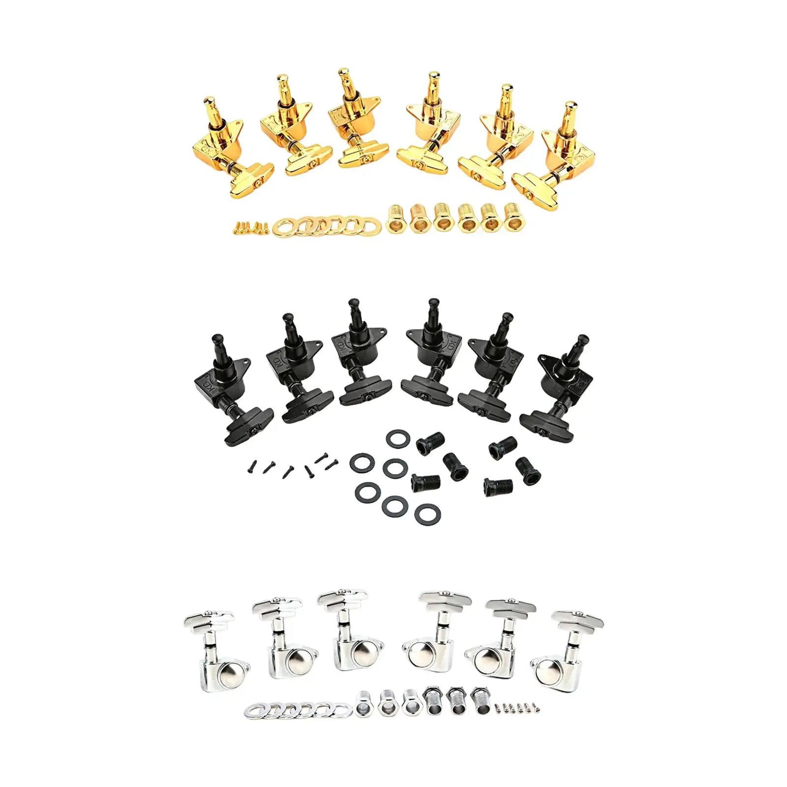 Pegs 3L3R Sturdy Machine Heads for Acoustic Guitars Accessory Parts Replacement
Pegs 3L3R Sturdy Machine Heads for Acoustic Guitars Accessory Parts Replacement