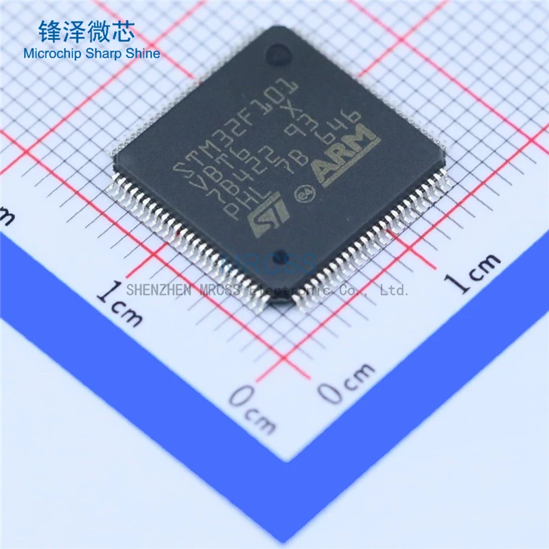 MCU 32-bit STM32F ARM Cortex M3 RISC 128KB Flash 2.5V/3.3V 100-Pin LQFP Tray - Trays STM32F101VBT6
MCU 32-bit STM32F ARM Cortex M3 RISC 128KB Flash 2.5V/3.3V 100-Pin LQFP Tray - Trays STM32F101VBT6