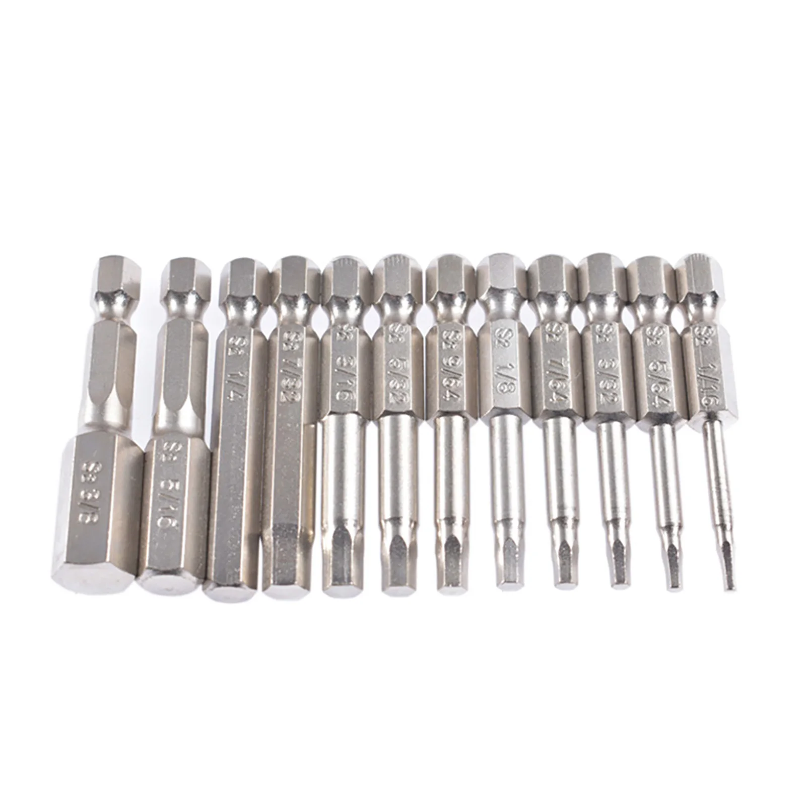12pcs 50mm Length Hex Screwdriver Bit Magnetic Hex Electric Screw Driver Hex Head Screw Driver Drilling Bit Hand Tool 1/16 1/8
12pcs 50mm Length Hex Screwdriver Bit Magnetic Hex Electric Screw Driver Hex Head Screw Driver Drilling Bit Hand Tool 1/16 1/8