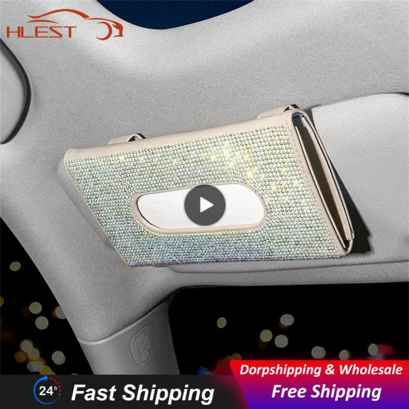 Diamond Paper Towel Holder Creative Car Sun Visor Tissue Box High Quality Pu Leather Leather Car Tissue Box Car Accessories
Diamond Paper Towel Holder Creative Car Sun Visor Tissue Box High Quality Pu Leather Leather Car Tissue Box Car Accessories