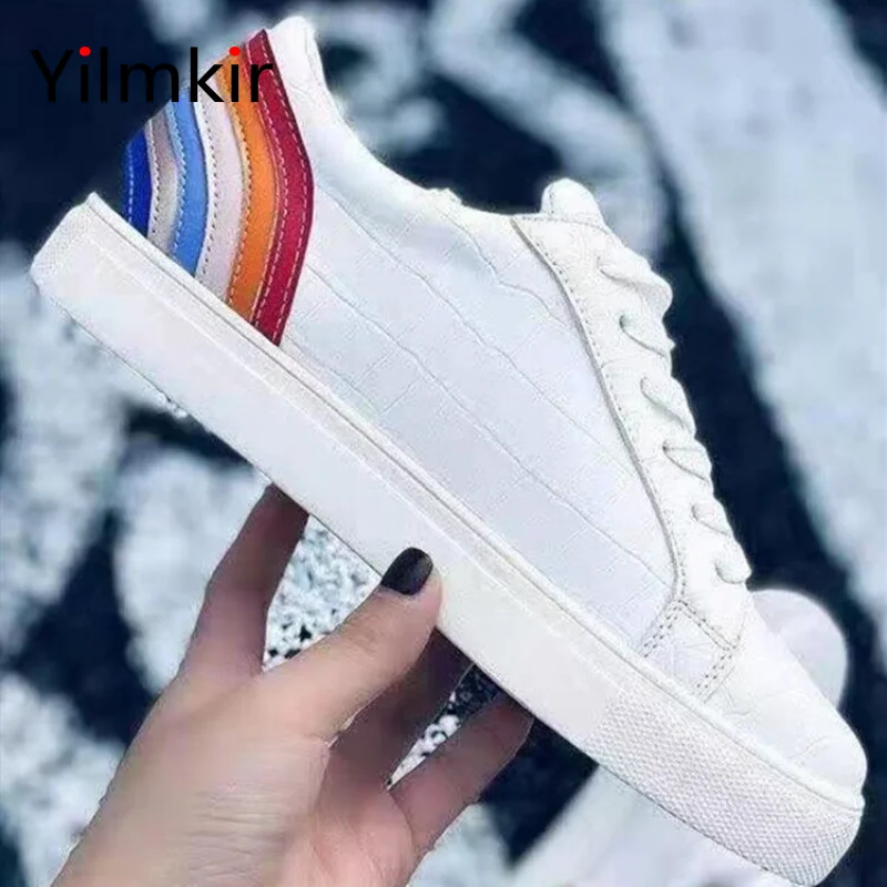 Кроссовки женские из ПУ кожи, Роскошные, Нескользящие, износостойкие, дышащие удобные, на плоской подошве, модная Уличная обувь для отдыха
Кроссовки женские из ПУ кожи, Роскошные, Нескользящие, износостойкие, дышащие удобные, на плоской подошве, модная Уличная обувь для отдыха