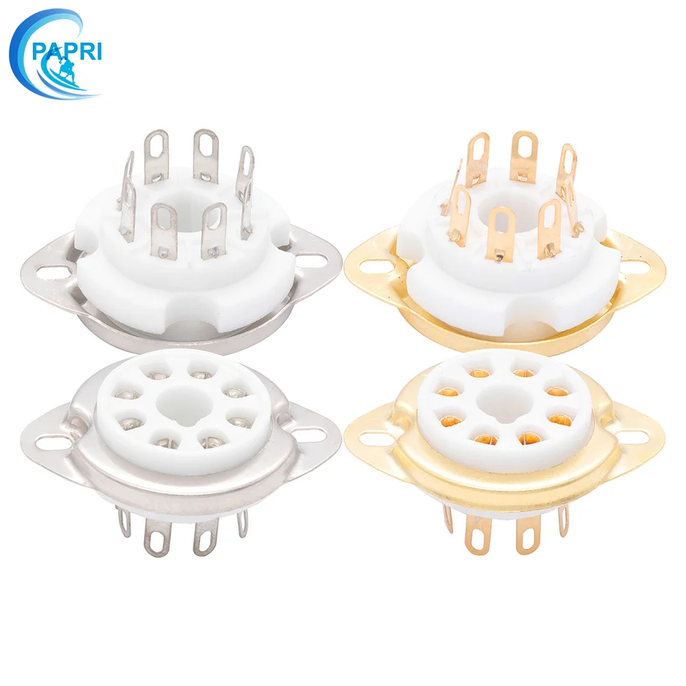 10PCS 8MPC1 New 8-Pin K8A Gold Plated Silver Plated Tube Sockets Ceramic Base Suitable For EL34.6CA7.KT88.6550.6P3P.6L6GC 6SN7
10PCS 8MPC1 New 8-Pin K8A Gold Plated Silver Plated Tube Sockets Ceramic Base Suitable For EL34.6CA7.KT88.6550.6P3P.6L6GC 6SN7