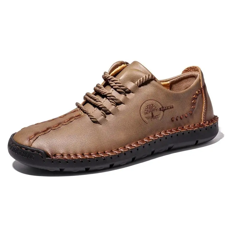 DAFENP New men's casual leather shoes plus size handmade fashion lace-up business shoes men's stitched sole leather shoes 38-46
DAFENP New men's casual leather shoes plus size handmade fashion lace-up business shoes men's stitched sole leather shoes 38-46