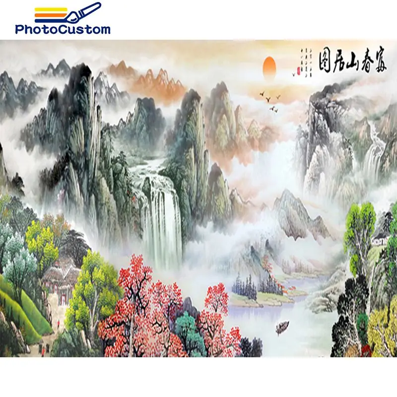 PhotoCustom 5d Diamond Painting Kit Mountain Full Square/Round Drill DIY Diamond Embroidery Landscape Handmade Craft Kit Wall Ar
PhotoCustom 5d Diamond Painting Kit Mountain Full Square/Round Drill DIY Diamond Embroidery Landscape Handmade Craft Kit Wall Ar