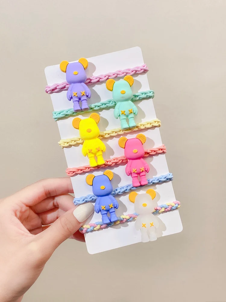 Резинка для волос с милым мультяшным медведем, детская эластичная заколка для хвоста, модные аксессуары для волос
Резинка для волос с милым мультяшным медведем, детская эластичная заколка для хвоста, модные аксессуары для волос