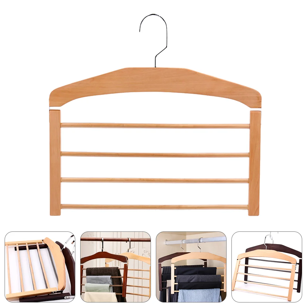 Clothes Hanger Multi-layer Pants Wooden Drying Organizer Chrome Multipurpose Non-slip
Clothes Hanger Multi-layer Pants Wooden Drying Organizer Chrome Multipurpose Non-slip