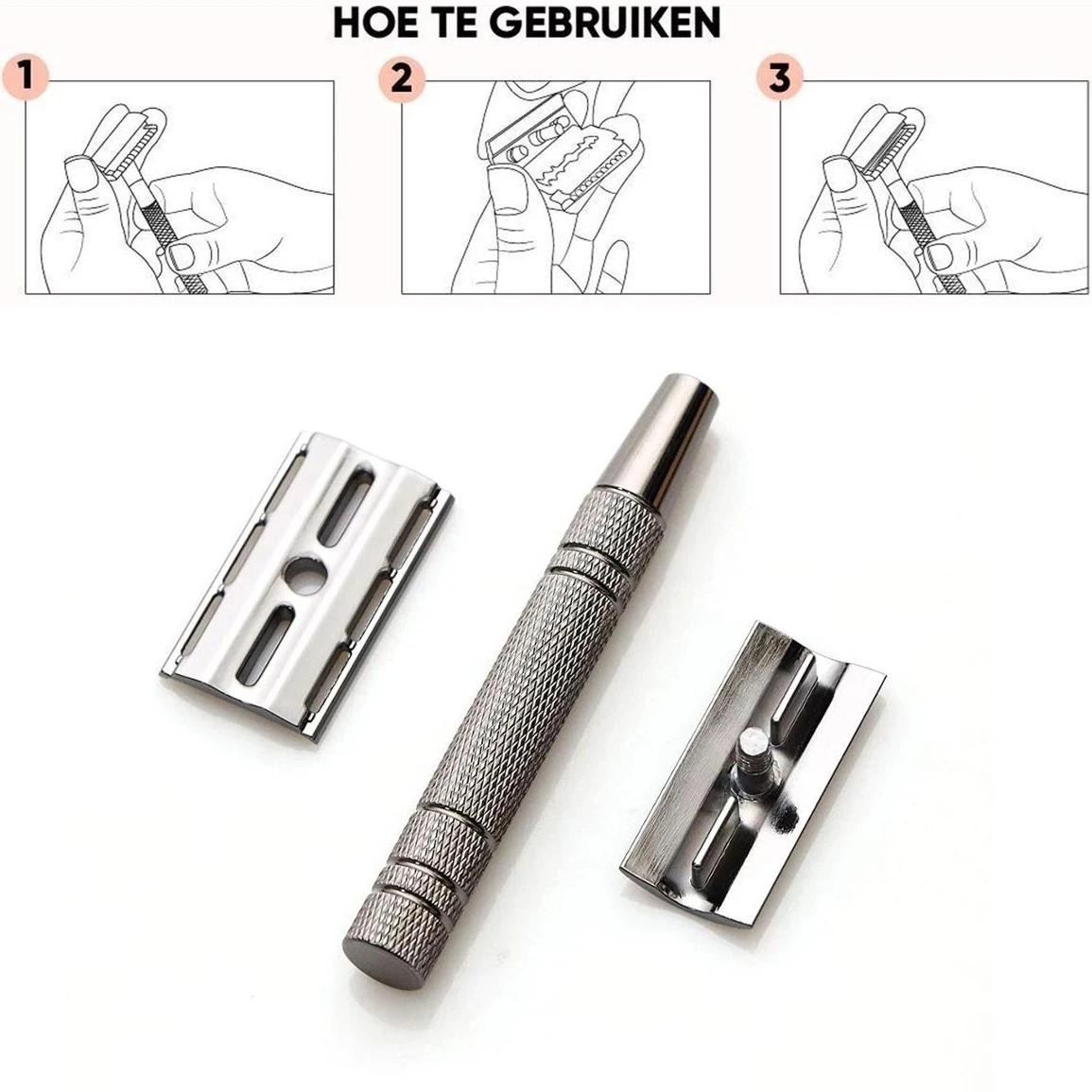 Double Edge Safety Razor Premium Wet Shaving Classic Metal Manual Shavers Fits All Standard Blades For Men&Women |