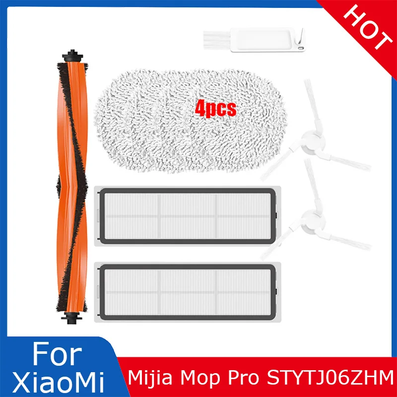 Mop Rags Main Brush Cover Filter Replacement For XiaoMi Mijia Self-Cleaning Robot Vacuum Mop Pro STYTJ06ZHM Vacuum Cleaner Parts
Mop Rags Main Brush Cover Filter Replacement For XiaoMi Mijia Self-Cleaning Robot Vacuum Mop Pro STYTJ06ZHM Vacuum Cleaner Parts