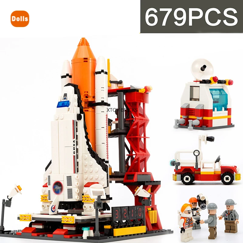 679Pcs Star Plan Spaceport Space The Shuttle Launch Center Bricks Model Building Kit Block Educational City Toys For Children
679Pcs Star Plan Spaceport Space The Shuttle Launch Center Bricks Model Building Kit Block Educational City Toys For Children