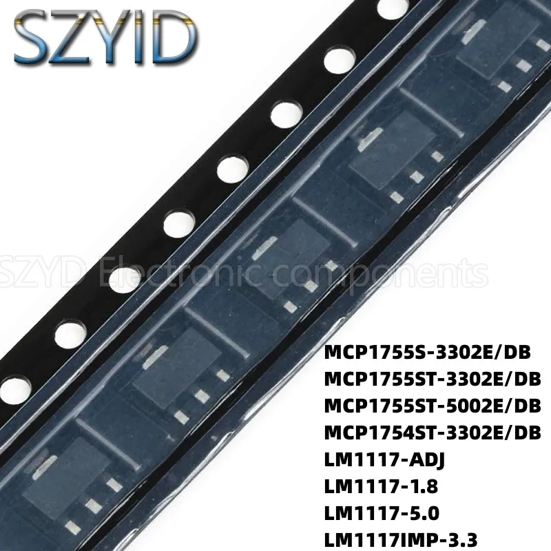 100PCS SOT223 MCP1755S-3302EDB MCP1755ST-3302EDB MCP1755ST5002EDB MCP1754ST3302EDB LM1117ADJ LM1117-1.8 LM1117-5.0
100PCS SOT223 MCP1755S-3302EDB MCP1755ST-3302EDB MCP1755ST5002EDB MCP1754ST3302EDB LM1117ADJ LM1117-1.8 LM1117-5.0
