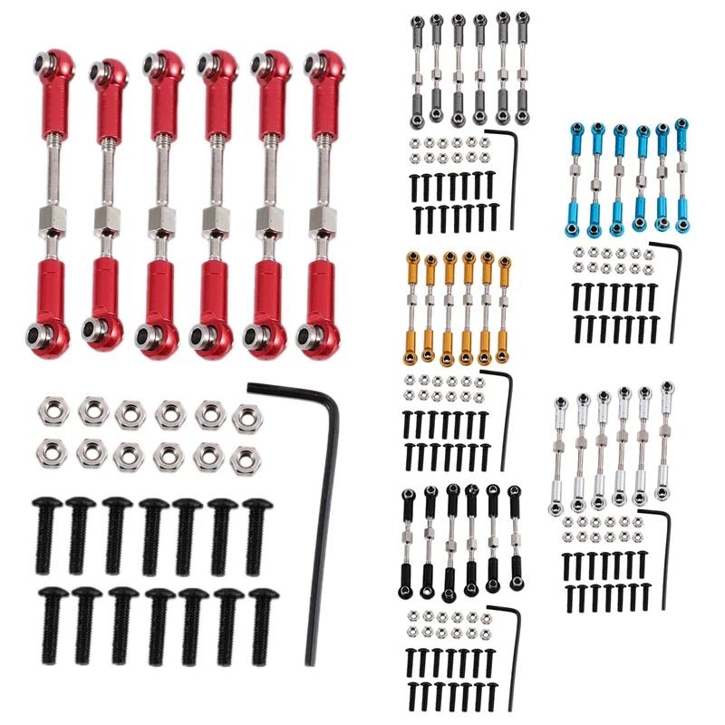 For WLtoys 144001 1/14 RC Car Spare Parts Replacement Accessory Metal Servo Pull Rod Steering Tie Rod Set
For WLtoys 144001 1/14 RC Car Spare Parts Replacement Accessory Metal Servo Pull Rod Steering Tie Rod Set