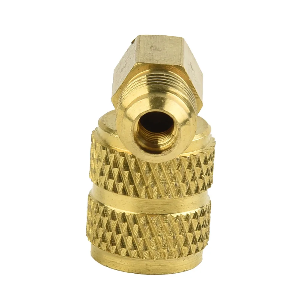 R410A Adapter Connector 1/4SAE To 5/16SAE With Movable Head Air Conditioning Adapter Quick Couplers Air Conditioning Service
R410A Adapter Connector 1/4SAE To 5/16SAE With Movable Head Air Conditioning Adapter Quick Couplers Air Conditioning Service