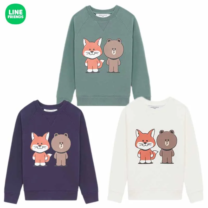 Line Friends Brown Fox Series Cartoon Printed Pullover Sweatshirt Cute Cotton Round Neck Top Kawaii Casual Long Sleeve T-Shirt
Line Friends Brown Fox Series Cartoon Printed Pullover Sweatshirt Cute Cotton Round Neck Top Kawaii Casual Long Sleeve T-Shirt