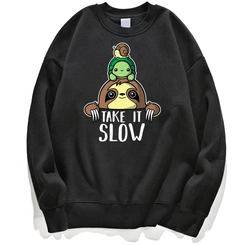 Take It Slow Tortoise Snail Sloth Funny Animal Hoodies Men Jumper Sweatshirt Hoodie Pullovers Pullover Crewneck Hoody Streetwear
Take It Slow Tortoise Snail Sloth Funny Animal Hoodies Men Jumper Sweatshirt Hoodie Pullovers Pullover Crewneck Hoody Streetwear