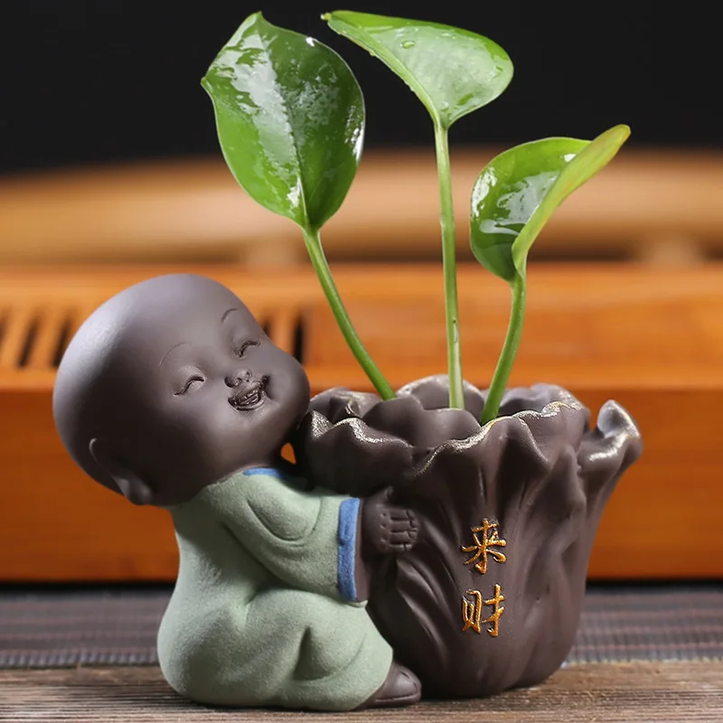 Creative Violet Arenaceous Little Monk Flower Ware Tea Pet Decoration Pieces Can Raise Purple Sand Tea Set Accessories Small
Creative Violet Arenaceous Little Monk Flower Ware Tea Pet Decoration Pieces Can Raise Purple Sand Tea Set Accessories Small