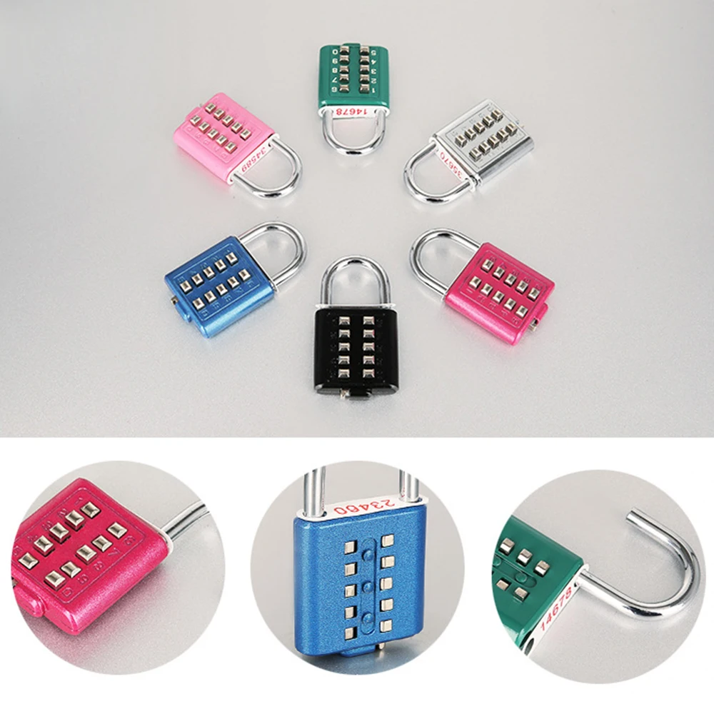 10 Digit Push Button Password Lock Chrome Plated Anti-theft Combination Padlock Push Password Locking Mechanism for Locker
10 Digit Push Button Password Lock Chrome Plated Anti-theft Combination Padlock Push Password Locking Mechanism for Locker