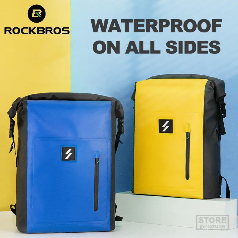 ROCKBROS Neutral Backpack PVC All Sides Waterproof Bags Camping Hiking Drifting Sports Backpack 25L Foldable Package Storage Bag
ROCKBROS Neutral Backpack PVC All Sides Waterproof Bags Camping Hiking Drifting Sports Backpack 25L Foldable Package Storage Bag