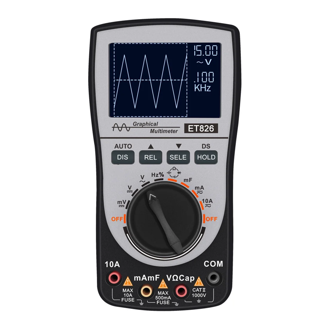 ET826 Digital Multimeter Oscilloscope Auto Range Direct Current/AC Voltage Current Meter Capacitance Resistance Testers
ET826 Digital Multimeter Oscilloscope Auto Range Direct Current/AC Voltage Current Meter Capacitance Resistance Testers
