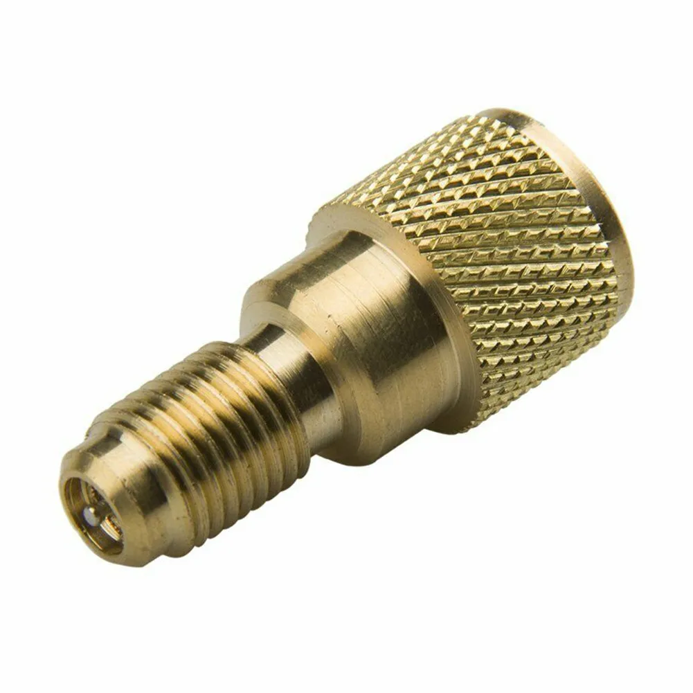 Gold A/C R134a R410A Refrigerant Tank Brass Adapter 1 Pc 3/4\\\\\\\" Overall Dimension
Gold A/C R134a R410A Refrigerant Tank Brass Adapter 1 Pc 3/4\\\\\\\" Overall Dimension