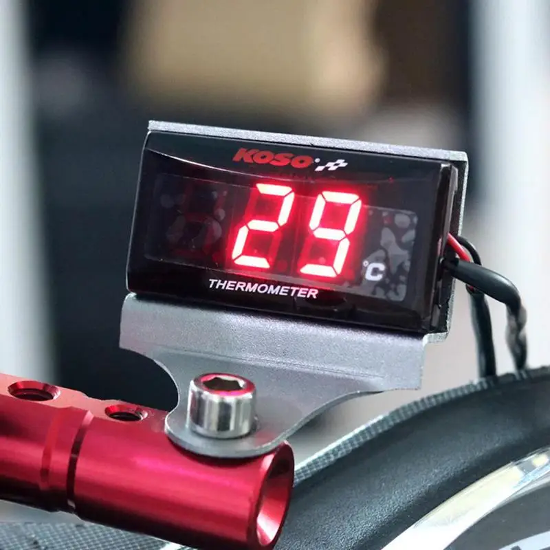 

Motorcycle Koso Water Temperature LCD Digital Screen Mini Meter Sensor Thermometer Gauges Measuring Temp Gauges Scooter Racing