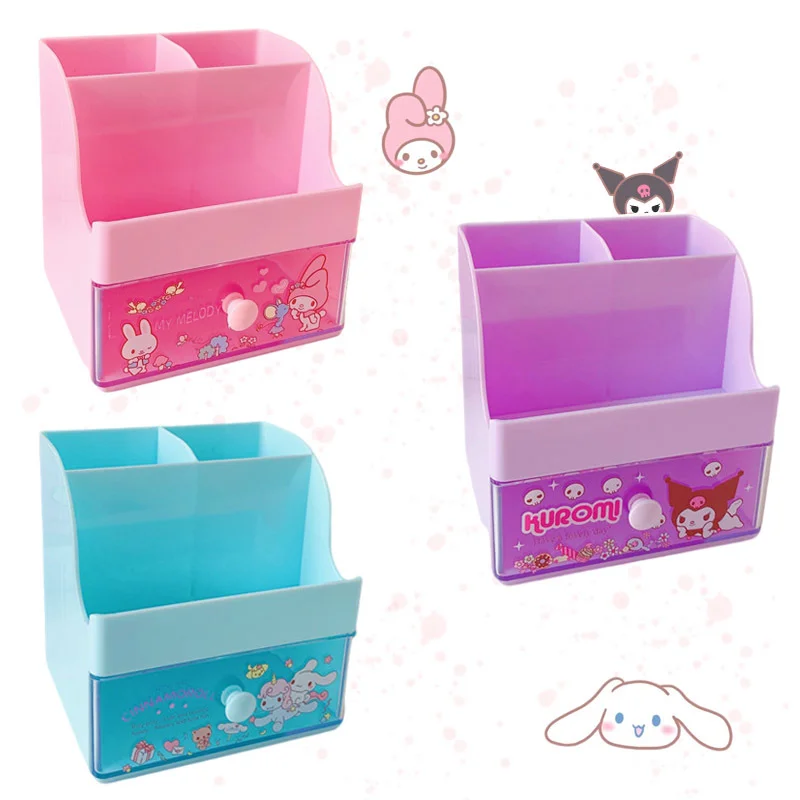 Sanrioed Anime My Melody Cinnamoroll Kuromi Desktop Drawer Student Pen Holder Kawaii Multifunctional Storage Box Jewelry Box
Sanrioed Anime My Melody Cinnamoroll Kuromi Desktop Drawer Student Pen Holder Kawaii Multifunctional Storage Box Jewelry Box