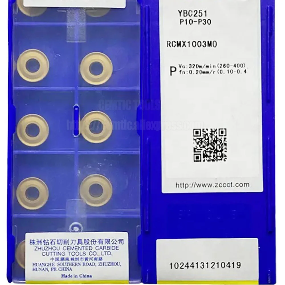 ZCC RCMX1003MO YBC251 CNC Carbide Inserts 10PCS/BOX
ZCC RCMX1003MO YBC251 CNC Carbide Inserts 10PCS/BOX