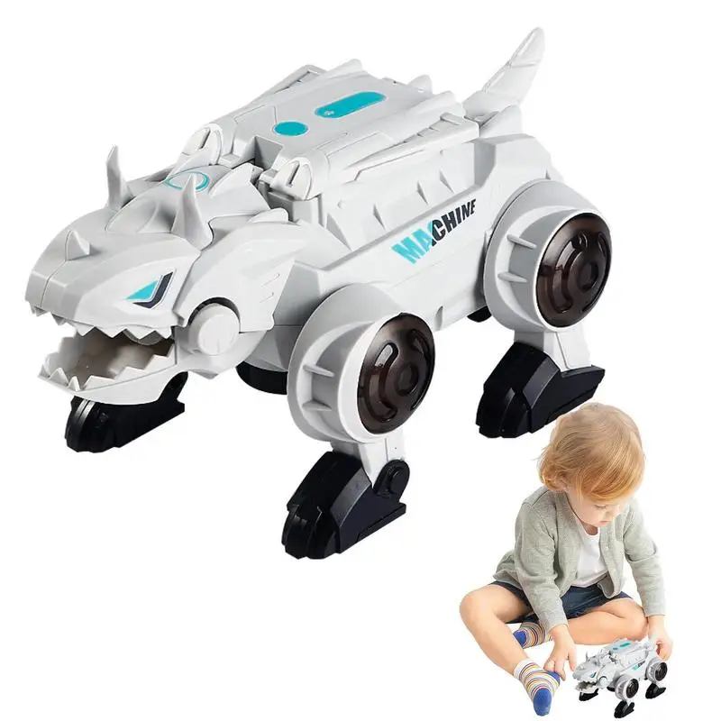 2In1 Electric Dinosaur Deformation Toy Automatic Transforming Dino Toy With Lights And Sound Puzzle Doll For Children's Day Gift
2In1 Electric Dinosaur Deformation Toy Automatic Transforming Dino Toy With Lights And Sound Puzzle Doll For Children's Day Gift
