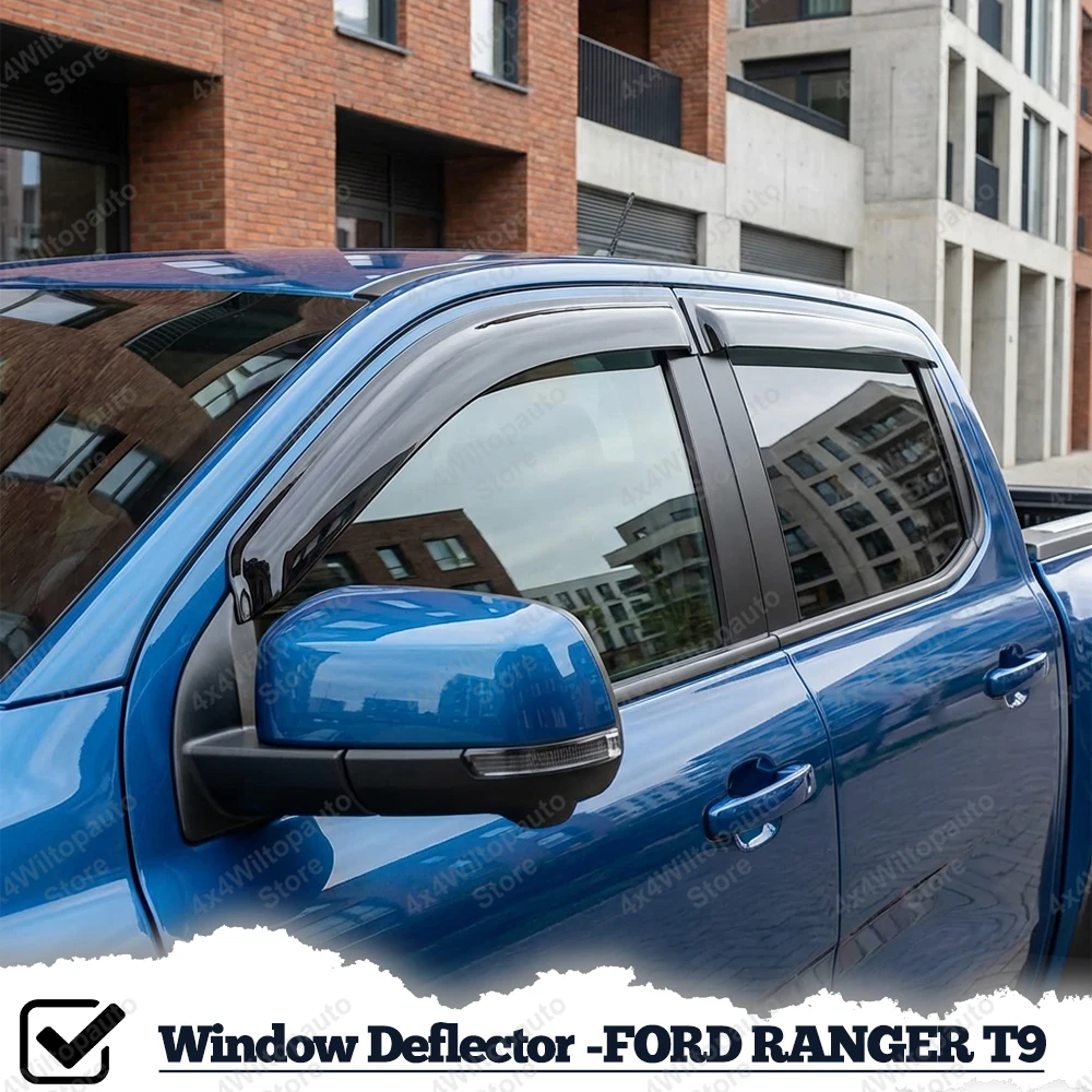 Оконный козырек для Ford Ranger NEXT GEN T9 2023+ Wildtrak Sport XLT XLS XL дымчатый черный дефлектор от солнца и дождя автомобильные аксессуары
Оконный козырек для Ford Ranger NEXT GEN T9 2023+ Wildtrak Sport XLT XLS XL дымчатый черный дефлектор от солнца и дождя автомобильные аксессуары