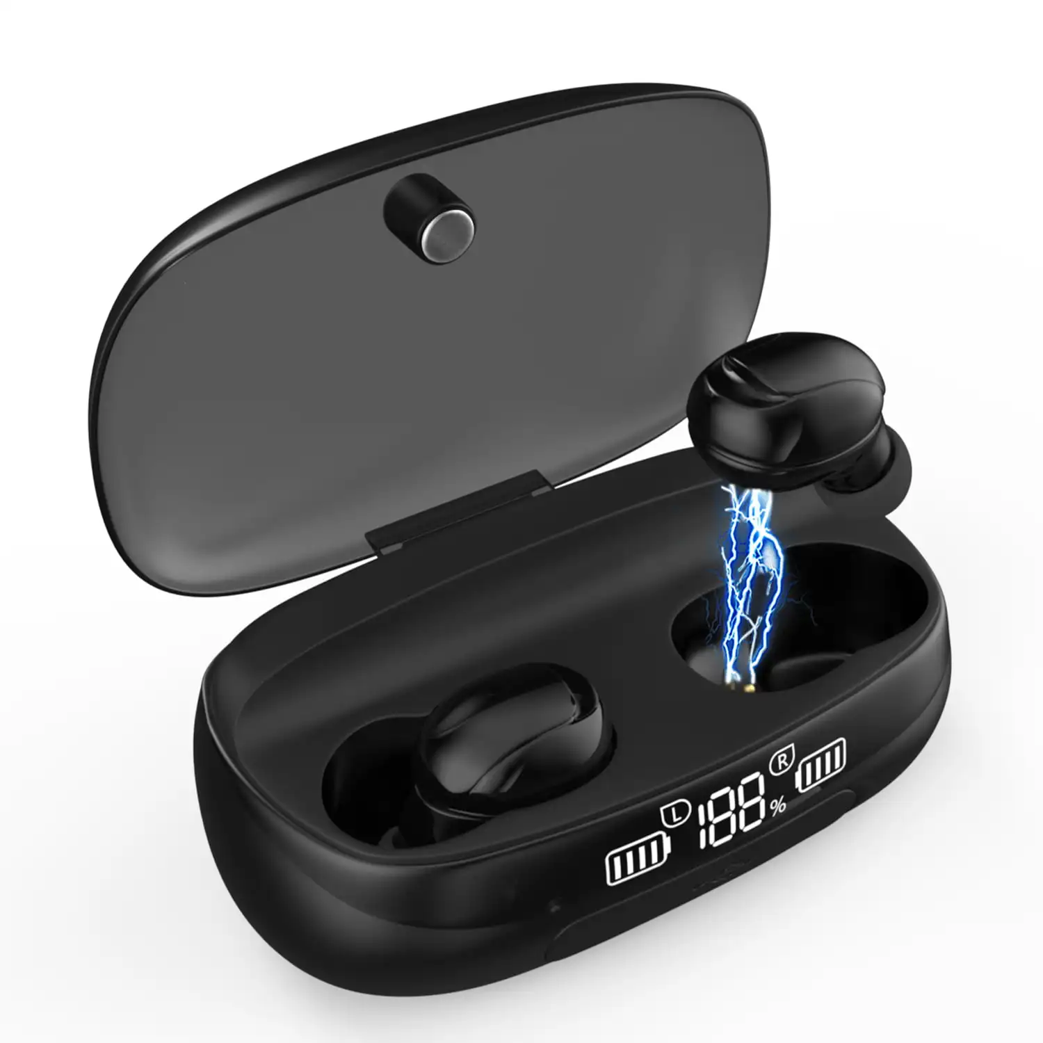 Беспроводные наушники-вкладыши, Bluetooth наушники-вкладыши с быстрой зарядкой, 30 часов воспроизведения, стерео звук, водонепроницаемая IP7 проводка
Беспроводные наушники-вкладыши, Bluetooth наушники-вкладыши с быстрой зарядкой, 30 часов воспроизведения, стерео звук, водонепроницаемая IP7 проводка