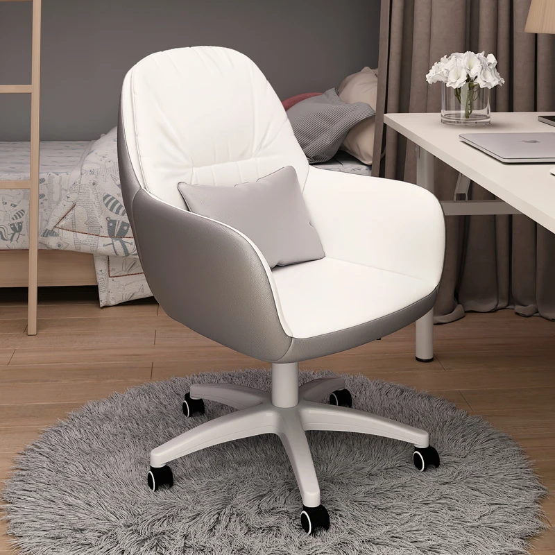 

Lounge Swivel Office Chair Ergonomic Vanity Computer Floor Rolling Comfy Office Chair Accent Silla Oficina Luxury Furniture HDH