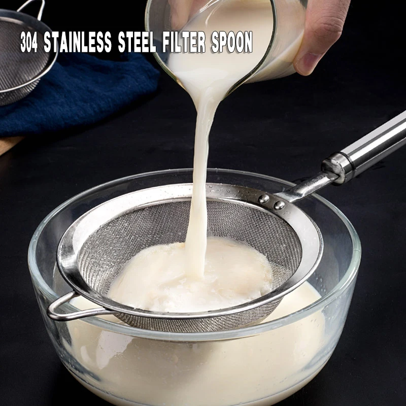 304 Stainless Steel Flour Colander Wire Fine Mesh Oil Strainer Soup Spoon Oil Residue Filter Mesh
304 Stainless Steel Flour Colander Wire Fine Mesh Oil Strainer Soup Spoon Oil Residue Filter Mesh