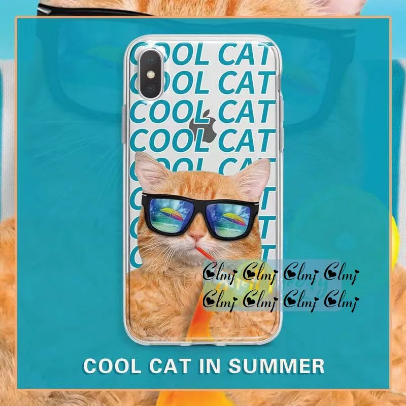Clmj Cool Cat Phone Case For iPhone 14 Plus 11 12 Mini 13 Pro XS Max XR X For Samsung Galaxy S22 S21 Silicone Protective Cover
Clmj Cool Cat Phone Case For iPhone 14 Plus 11 12 Mini 13 Pro XS Max XR X For Samsung Galaxy S22 S21 Silicone Protective Cover