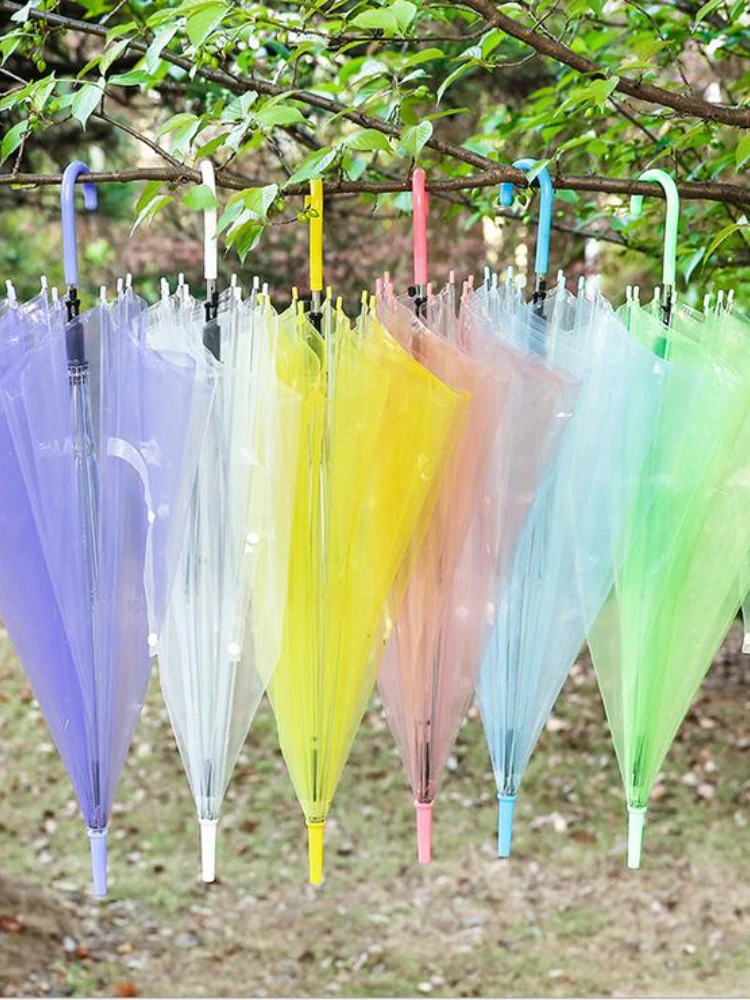 Stick Umbrella Clear Transparent Rain Umbrella PVC Rain Dome Bubble Rain Sun Shade Wedding Party Umbrellas Long Handle Straight
Stick Umbrella Clear Transparent Rain Umbrella PVC Rain Dome Bubble Rain Sun Shade Wedding Party Umbrellas Long Handle Straight
