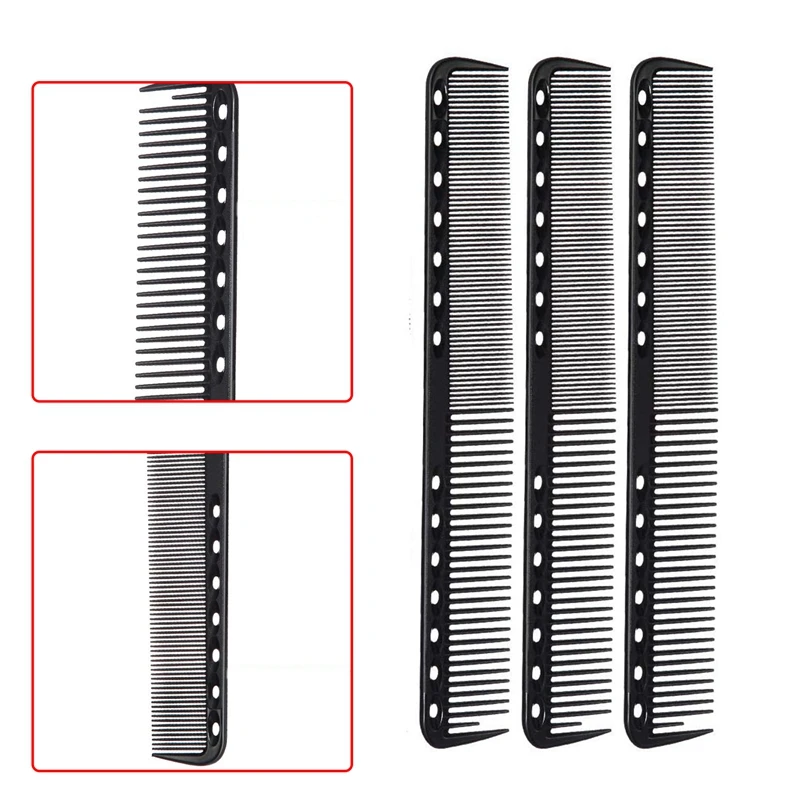 Professional Hair Combs Carbon Heat Resistant Barber Comb Anti-Static Tangle Pro Salon Fine Cutting Comb
Professional Hair Combs Carbon Heat Resistant Barber Comb Anti-Static Tangle Pro Salon Fine Cutting Comb