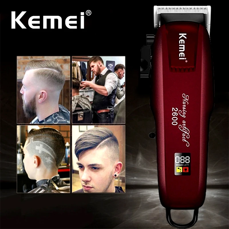 Kemei Hair Clipper Electric Trimmer Hair Cutting Machine for Men Beard Trimmer Men's Shaver Professional Fast Charging with LCD
Kemei Hair Clipper Electric Trimmer Hair Cutting Machine for Men Beard Trimmer Men's Shaver Professional Fast Charging with LCD