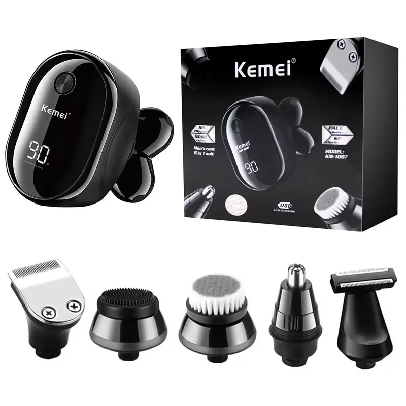 6in1 Face cleaning men's electric shaver rechargeable electric razor for men beard face dry or wet bald shaving machine li-i
6in1 Face cleaning men's electric shaver rechargeable electric razor for men beard face dry or wet bald shaving machine li-i