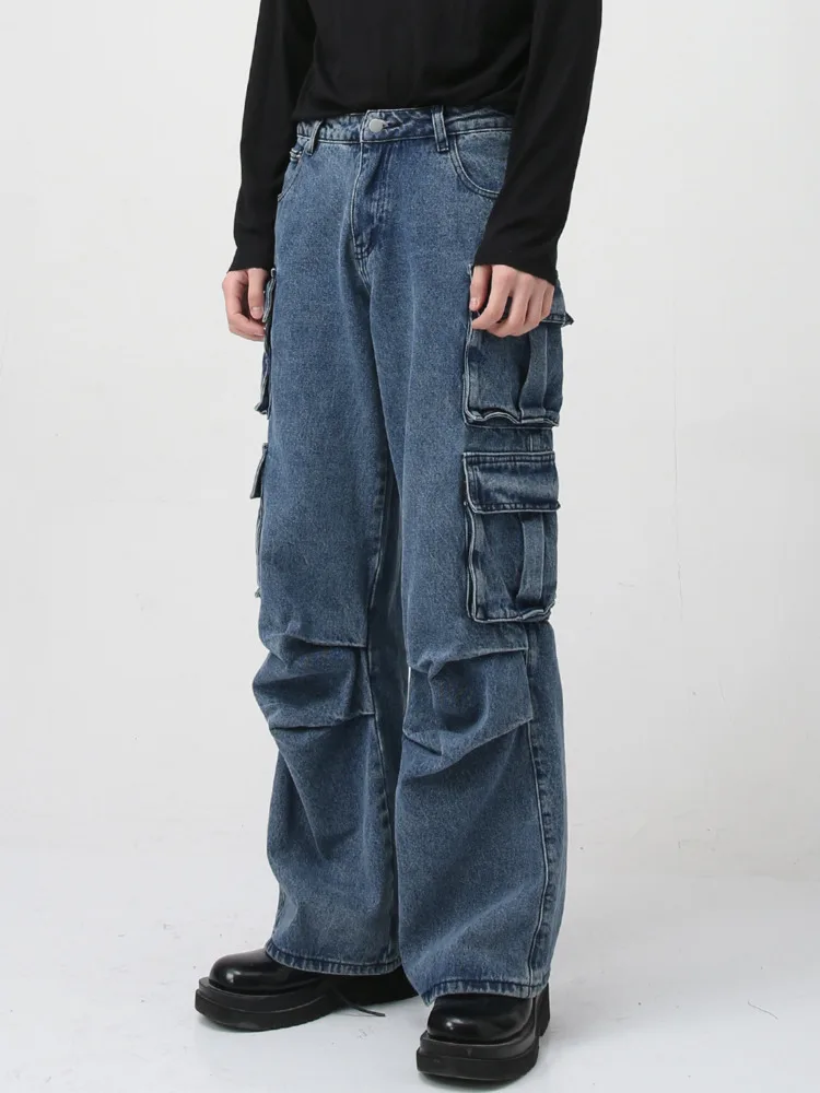 SYUHGFA Men's Wear 2023 Autumn New Korean Streetwear Fashion Straight Middle Waist Blue Jeans Casual Denim Trousers
SYUHGFA Men's Wear 2023 Autumn New Korean Streetwear Fashion Straight Middle Waist Blue Jeans Casual Denim Trousers