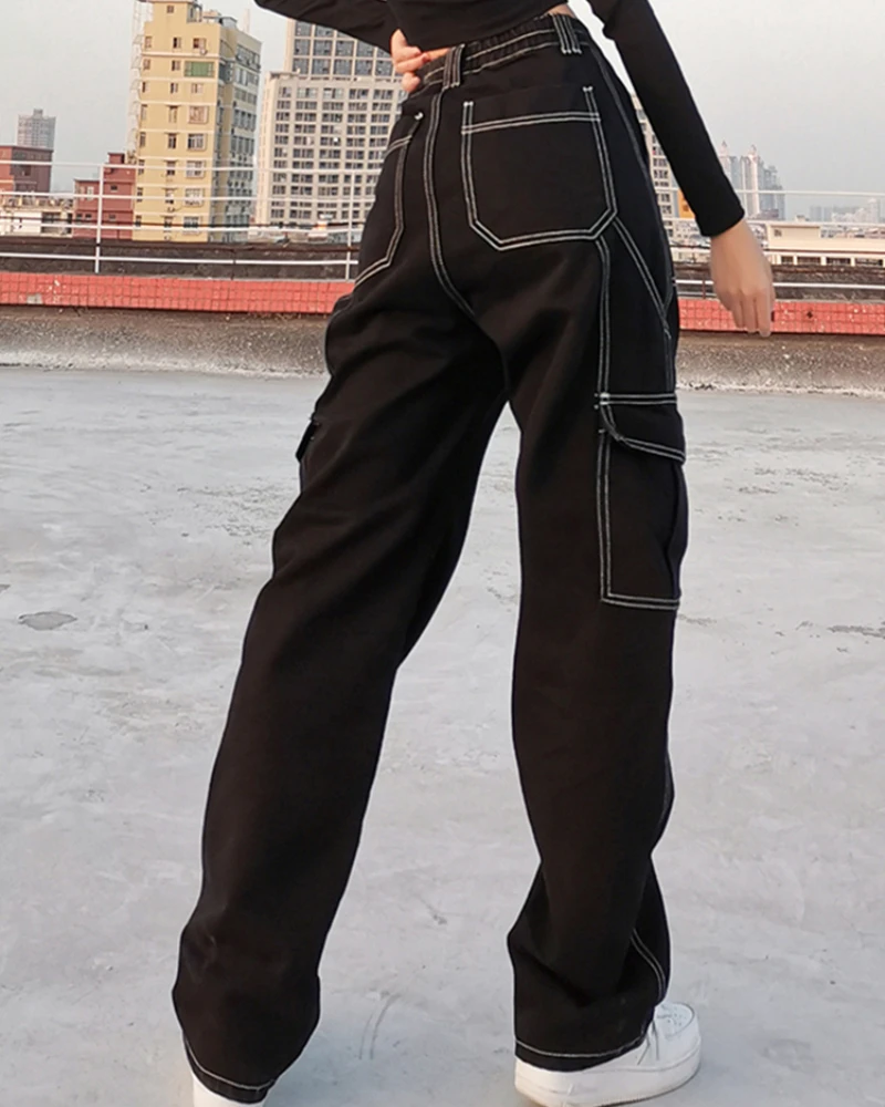 2022 Fashion Streetwear 100% Cotton Women's Denim Trousers Loose Cargo Pants Korean Jeans Harajuku Pants Casual Pants
2022 Fashion Streetwear 100% Cotton Women's Denim Trousers Loose Cargo Pants Korean Jeans Harajuku Pants Casual Pants