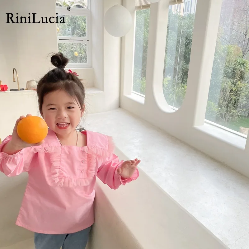 RiniLucia 2022 Autumn Baby Kids Blouse Girls Long-Sleeved Lace Ruffle Square Collar Shirt Baby Mesh Patchwork Blouses Shirt
RiniLucia 2022 Autumn Baby Kids Blouse Girls Long-Sleeved Lace Ruffle Square Collar Shirt Baby Mesh Patchwork Blouses Shirt