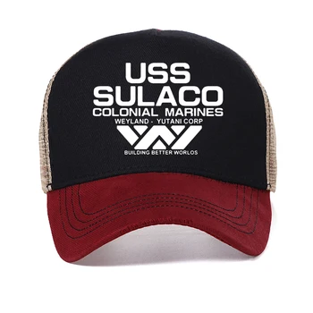 Fashion USCSS Nostromo men hat Alien USS Sulaco Colonial Marines Aliens Off World Baseball Cap Adjustable outdoor Snapback Hats