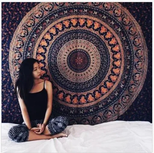 200cmx148cm Indian Mandala Tapestry Bohemia Beach Mat Out Door Mat Bedspread Table Cloth
200cmx148cm Indian Mandala Tapestry Bohemia Beach Mat Out Door Mat Bedspread Table Cloth